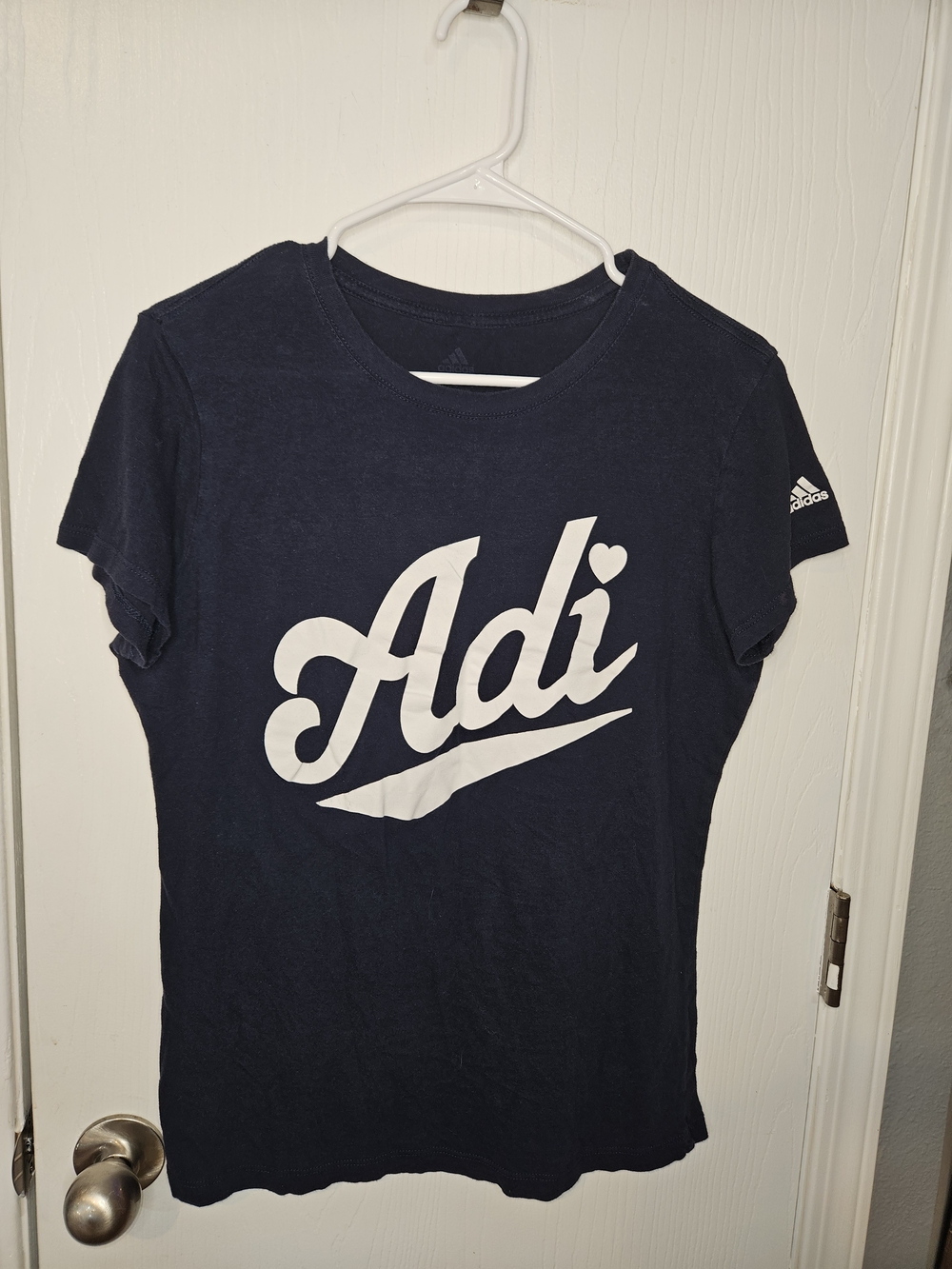 Adidas Navy 'Adi' Graphic Tee